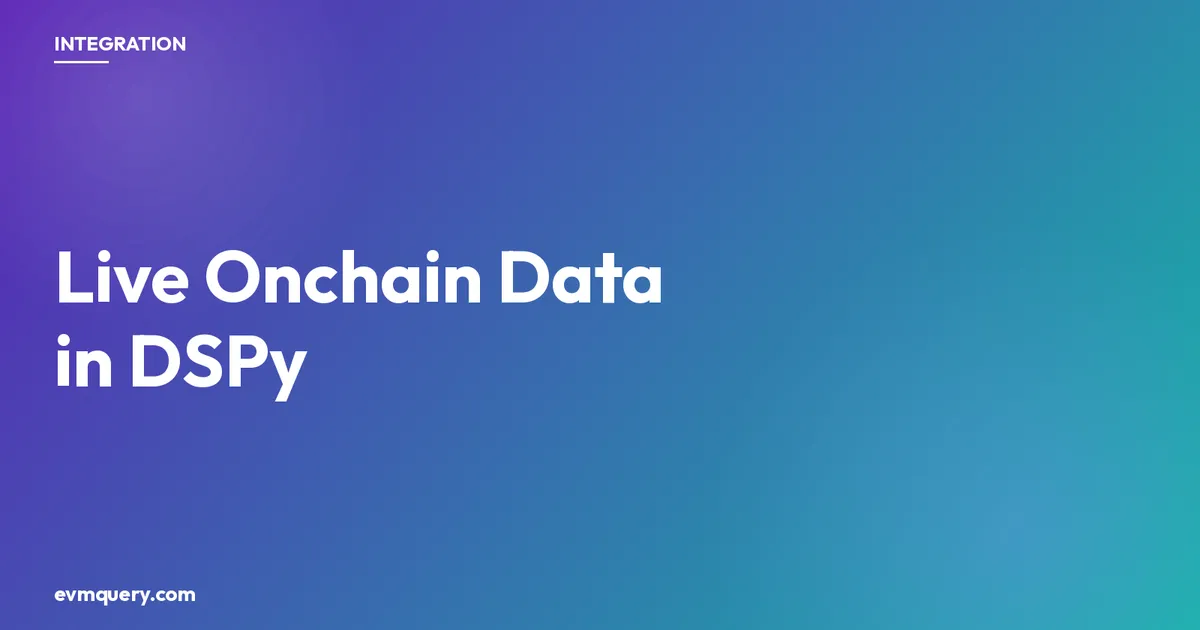 DSPy plus evmquery: live EVM blockchain data as a ReAct agent tool
