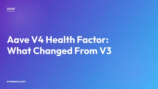 Aave V4 health factor, what changed from V3 and how to read a spoke position onchain