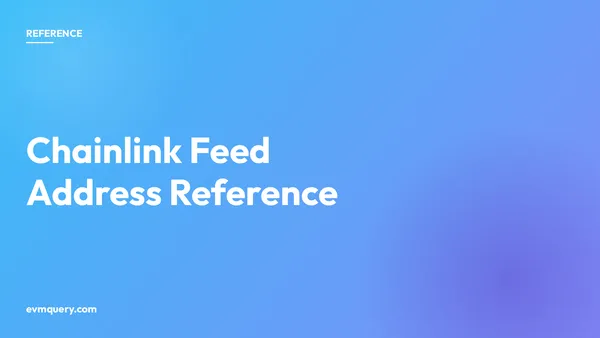 Chainlink price feed addresses, Ethereum, Base, and BNB Smart Chain reference