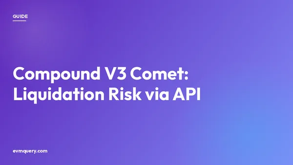 Compound V3 (Comet) — read borrow balance, collateral, and liquidation risk via API