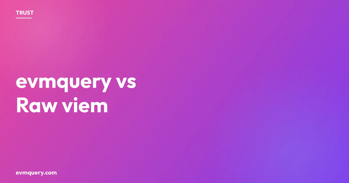 evmquery vs raw viem: a line-count and round-trip benchmark