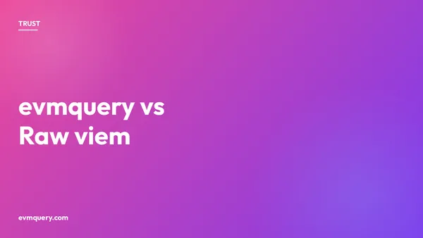 evmquery vs raw viem: a line-count and round-trip benchmark