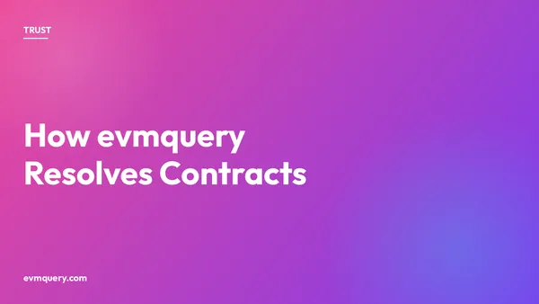 How evmquery resolves a contract read: ABI resolution, proxy unwind, Multicall3 batch