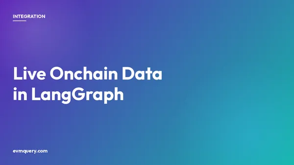 LangGraph plus evmquery: stateful EVM blockchain data in a ReAct agent