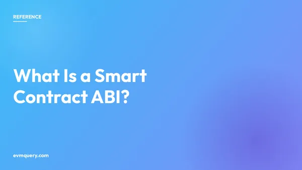 What is a smart contract ABI, JSON format and examples